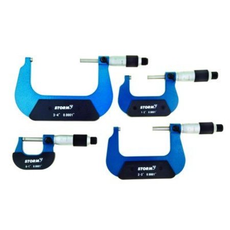 CENTRAL TOOLS SET 4PC MICROMETER CE3M114